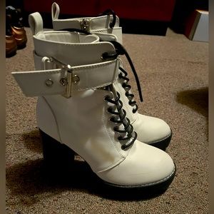 Black & white forever 21 boots